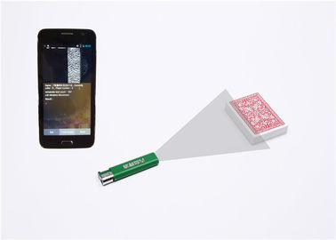 Concealable Green Lighter Camera Poker Scanner Untuk Kartu Ditandai Barcode