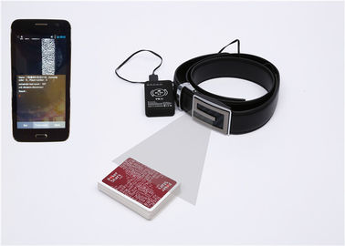 CVK730T Black Leather Belt Dynamic Camera untuk Scanning Invisible Poker Barcode