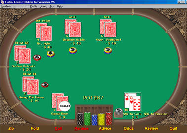 Versi Bahasa Inggris Texas Holdem Analisis Perangkat Lunak Dengan Sistem XP, Perangkat Lunak Turnamen Poker