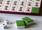 Biru / Hijau Kembali Mahjong Ubin Mahjong Perangkat Kecurangan Dengan Tanda IR Untuk Kecurangan