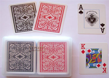 Gamble Cheat Modiano Cristallo Bertanda Kartu Poker Bahan Plastik Tahan Air