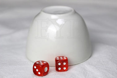 Putih Keramik Casino Dadu Roller Piala Kecurangan Dengan Remote Control
